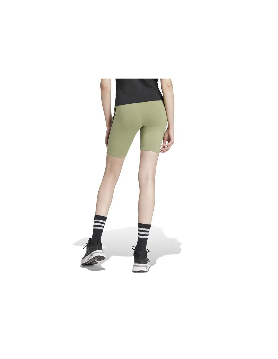 Collants adidas Femme Future Icons 3-Stripes Biker Short Green